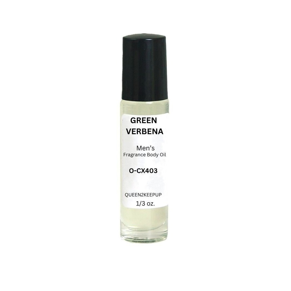 Green Verbena (Men) Body Oil 10 ml Fragrance All Natural 1/3 oz Roll-On Scent